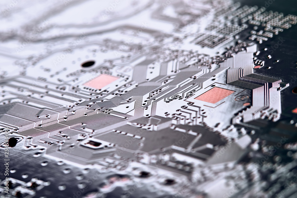 Electronic circuit board close up. Electronic circuit board close up.