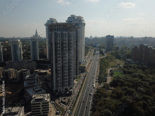 Photography Panorama copter moscow sky