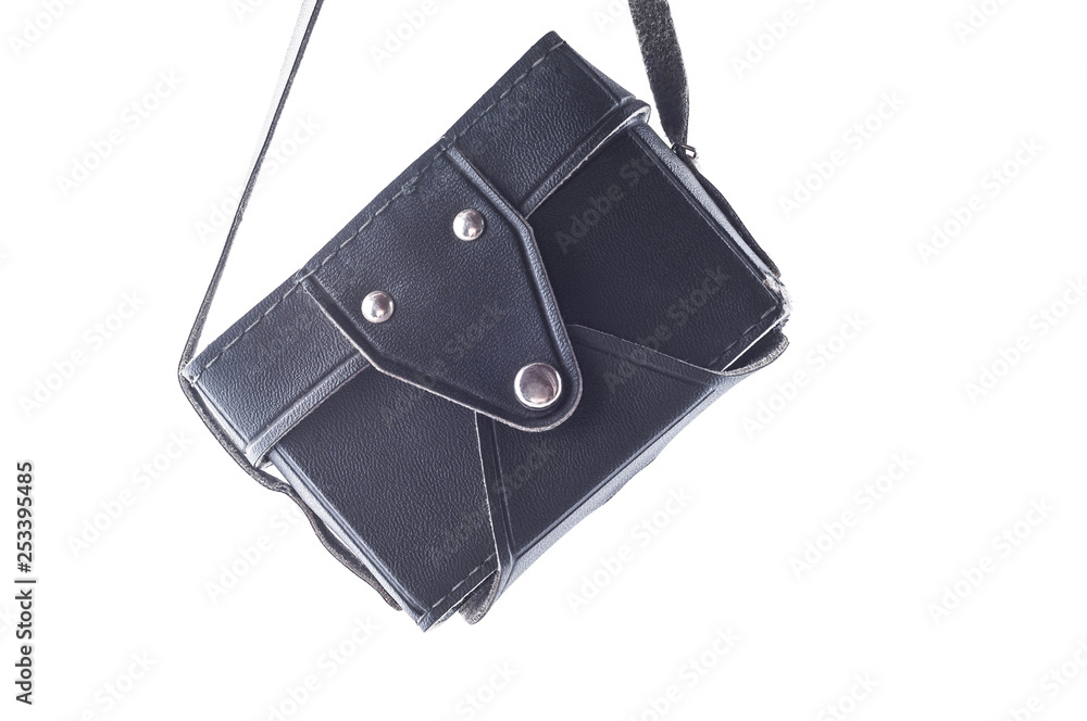 Naklejka premium Leather case for an old film camera
