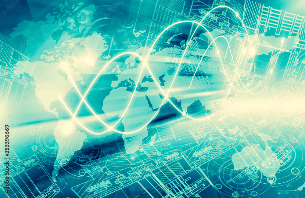 Best Internet Concept of global business.Technological background, symbols Wi-Fi, of the Internet, television, mobile and satellite communications Best Internet Concept of global business.Technological background, symbols Wi-Fi, of the Internet, television, mobile and satellite communications