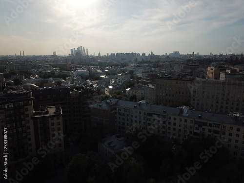Photography Panorama moscow sky copter