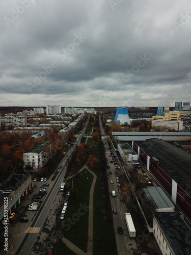 Photography Panorama moscow sky copter