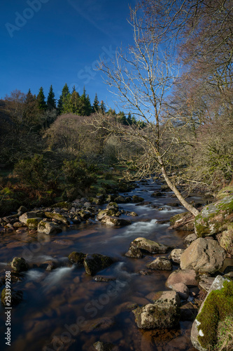 Fototapeta Naklejka Na Ścianę i Meble -  River Caerfanell at Blaen-y-Glyn, Powys, Wales