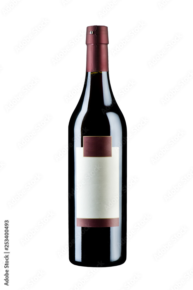 bottle wine isolated