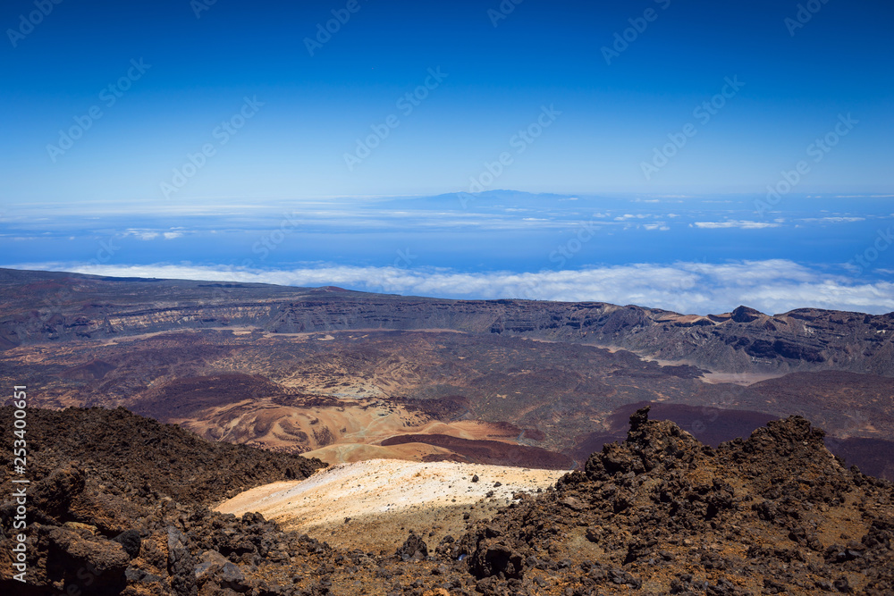 Beautiful landscape of  Teide national park, Tenerife, Canary island, Spain