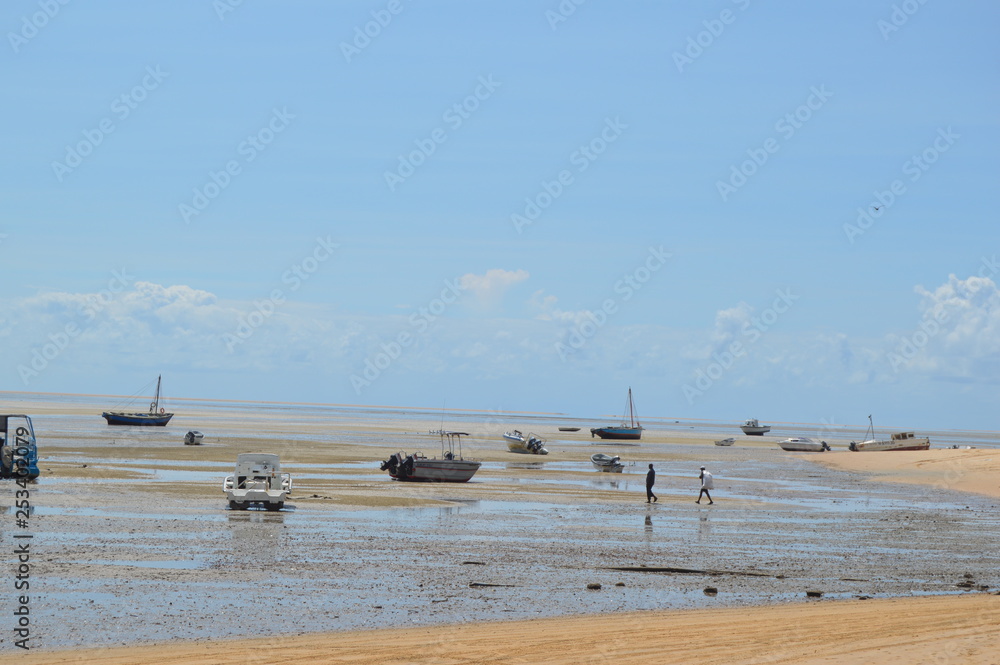 Pristine and Turquoise Portuguese Island near Inhaca Island in Maputo Mozambique