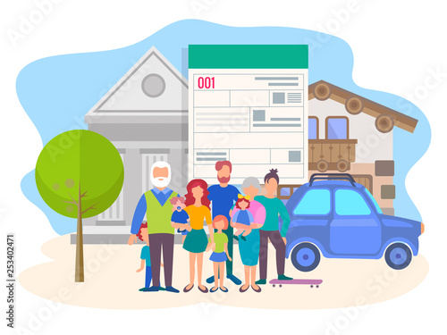 The concept of buying real estate and cars on credit