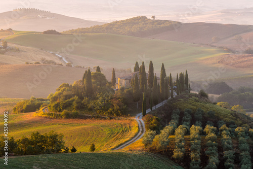 Podere Belvedere in the Val D'orcia, Tuscany, Italy.
