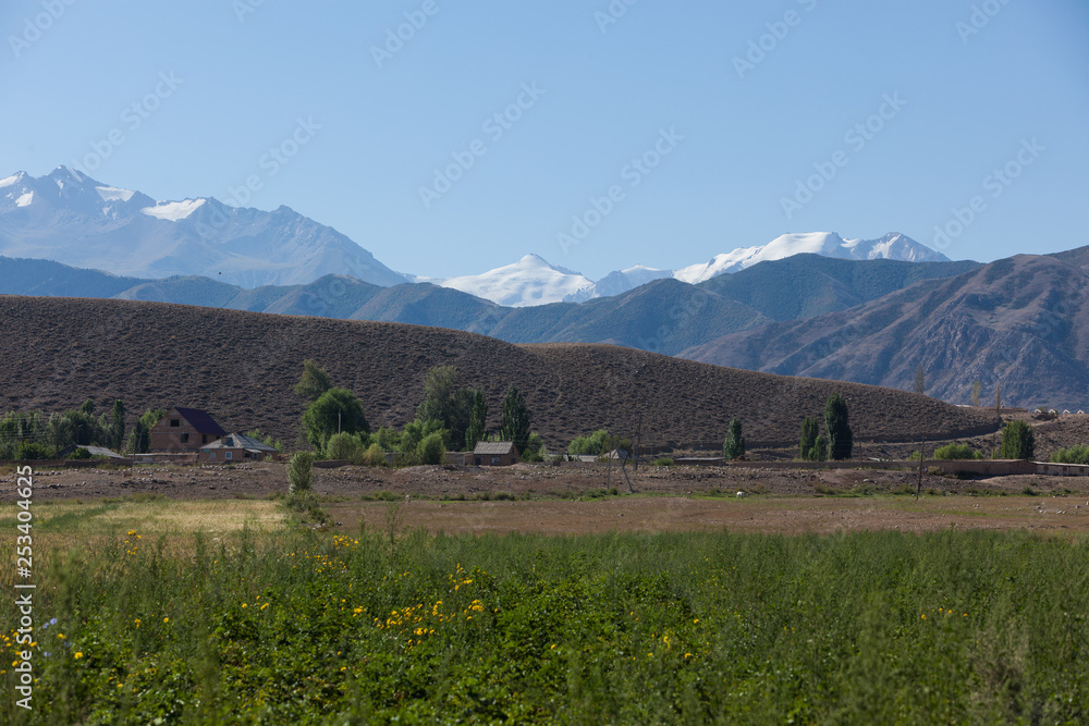 Beautiful mountain landscape in Karakol, Kyrgyzstan Beautiful mountain landscape in Karakol, Kyrgyzstan
