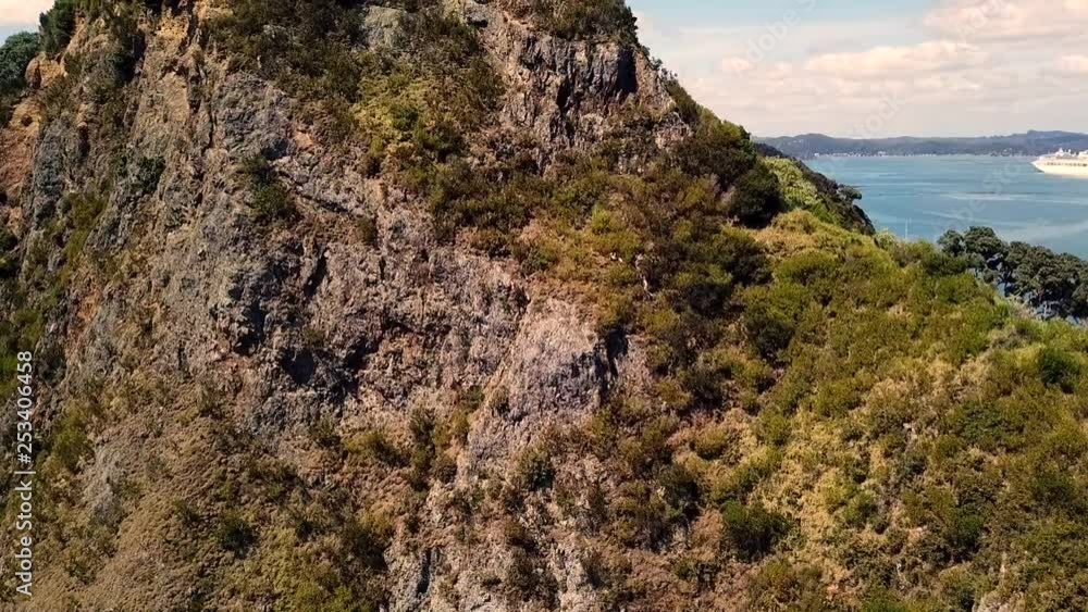 Drone view of Tapeka point, Russell Island, New Zealand. Drone view of Tapeka point, Russell Island, New Zealand.