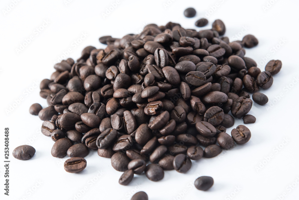 coffee beans - white background coffee beans - white background