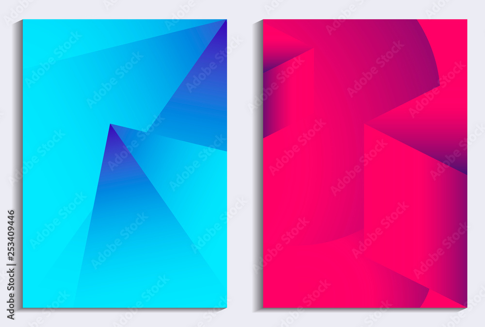 Liquid gradient poster set. Modern background with dynamic effect. Vector illustration Liquid gradient poster set. Modern background with dynamic effect. Vector illustration