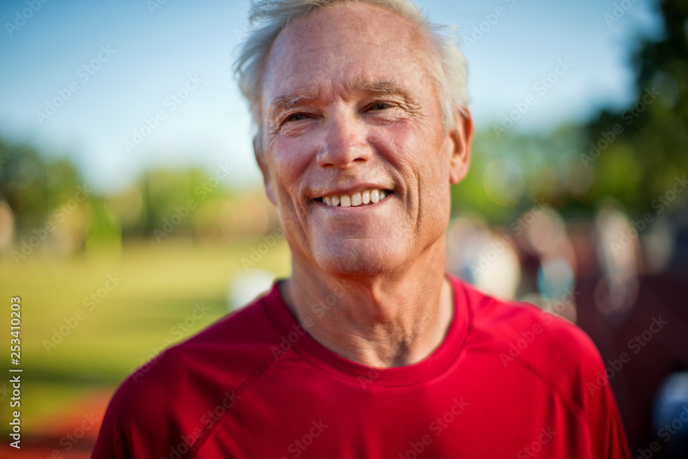 Portrait of a smiling senior man. Portrait of a smiling senior man.