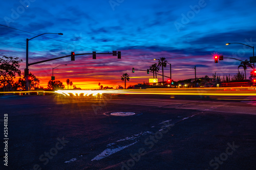 Beautiful Sunset in San Diego, California 