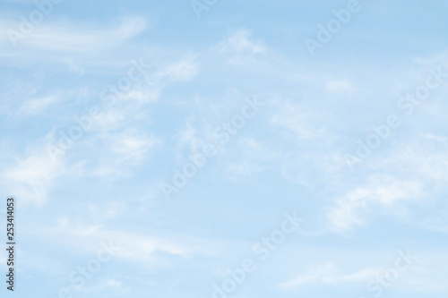 Daytime blue sky with white clouds. Sky background