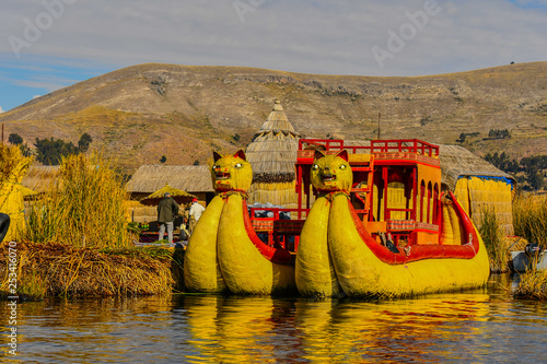 Boat in Peru, Lake titcaca