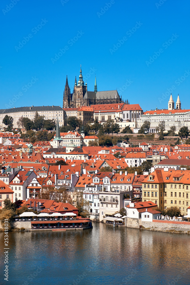 Historical Prague, St. Vitus Cathedral and other historical buildings