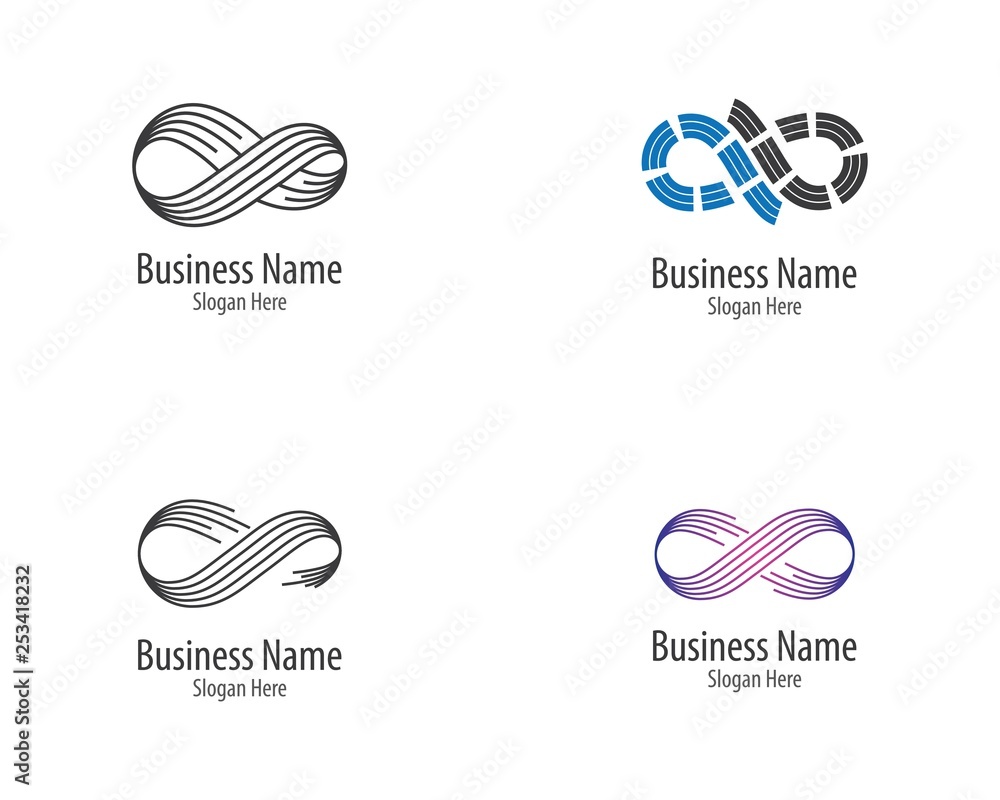 Fototapeta premium Infinity vector icon