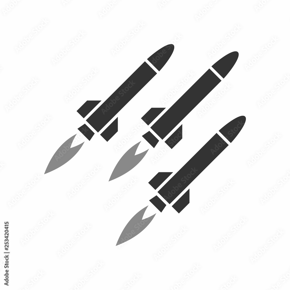 Missile icon Stock Vector | Adobe Stock