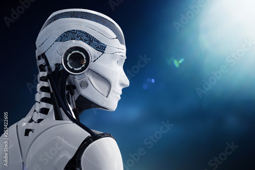 3D Illustration Roboter künstliche Intelligenz photo