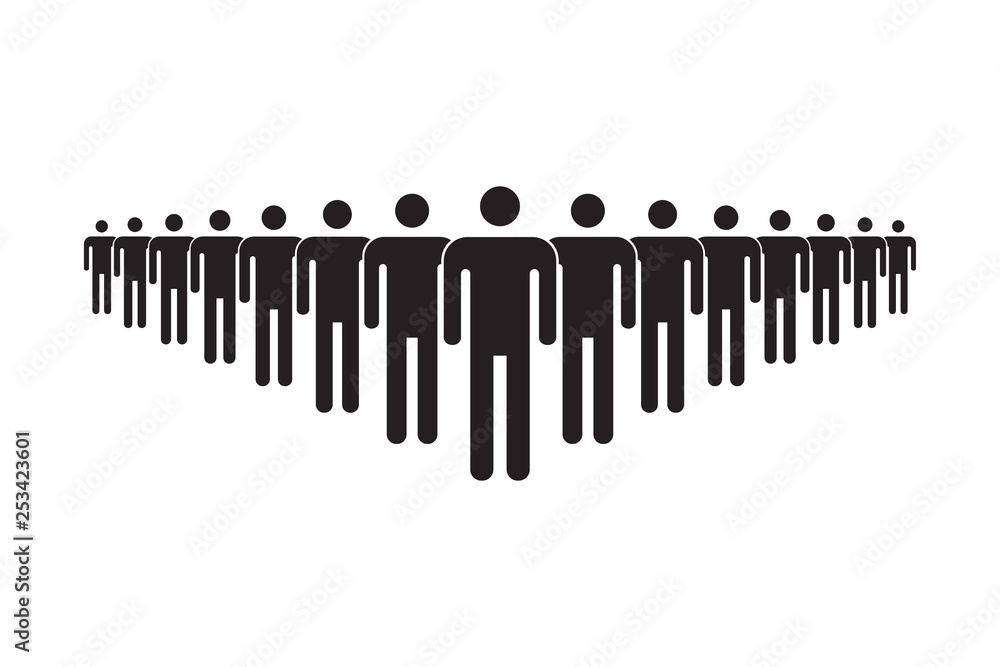 People icon set, teamwork sign, black isolated on white background, vector illustration. People icon set, teamwork sign, black isolated on white background, vector illustration.