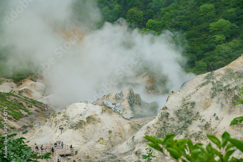 The famous Noboribetsu Jigokudani - Hell valley