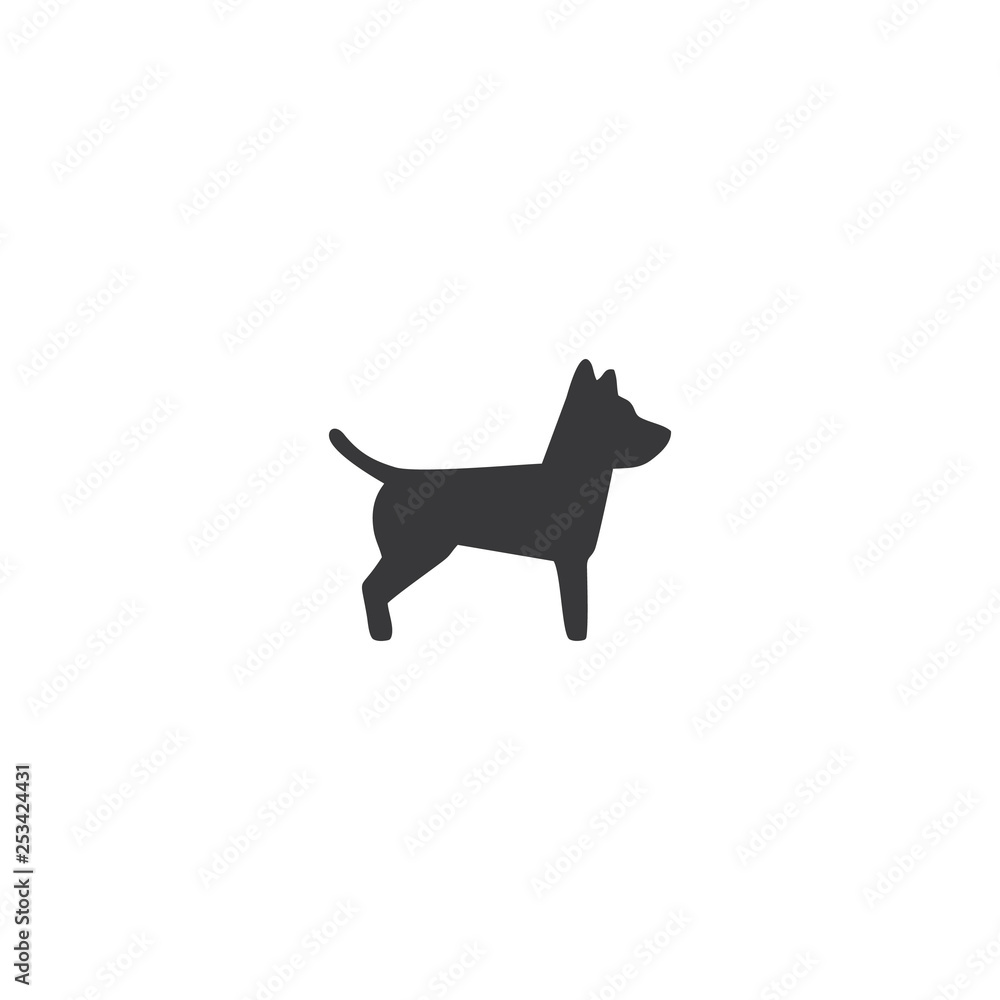 abstract dog icon