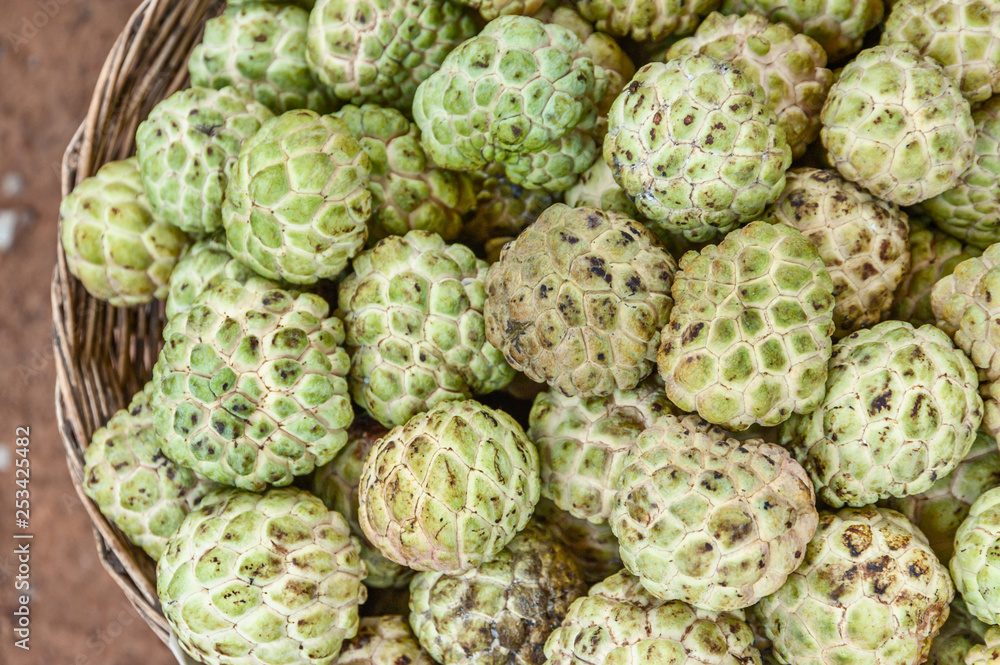 Fototapeta premium Custard Apples in a Basket