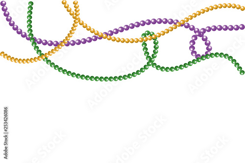 beads mardi gras frame