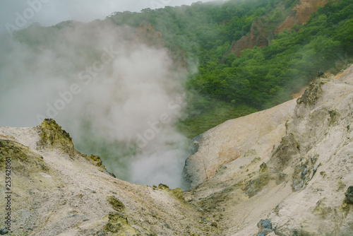 The famous Noboribetsu Jigokudani - Hell valley