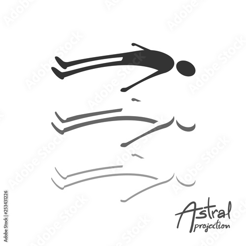 Astral projection illustration