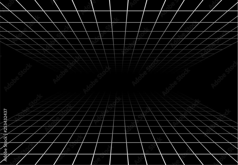 futuristic room illustration Stock Vector | Adobe Stock