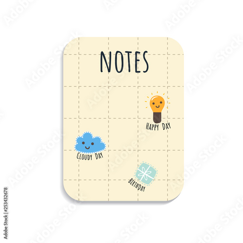 Colorful notepad