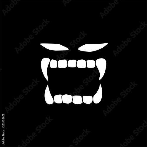 terrifying face illustration