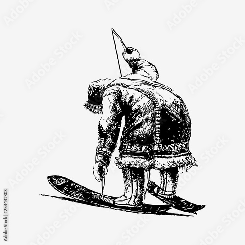 Eskimo skiing