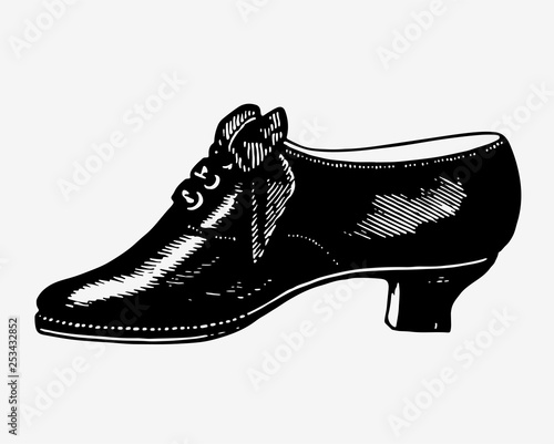 Vintage shoes illustration