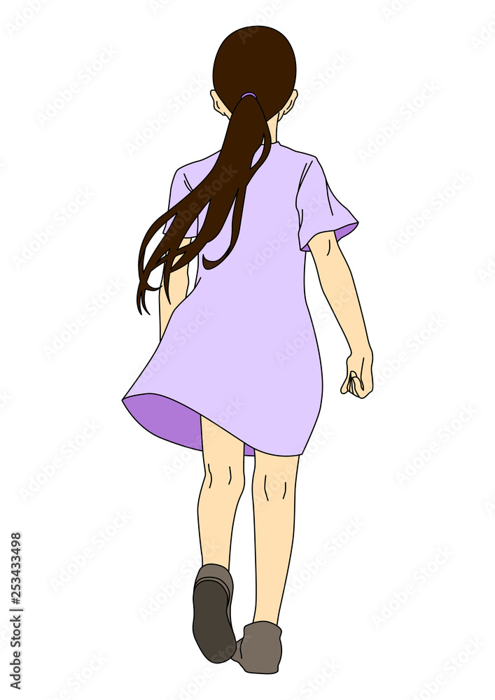 女の子後姿 女の子後姿