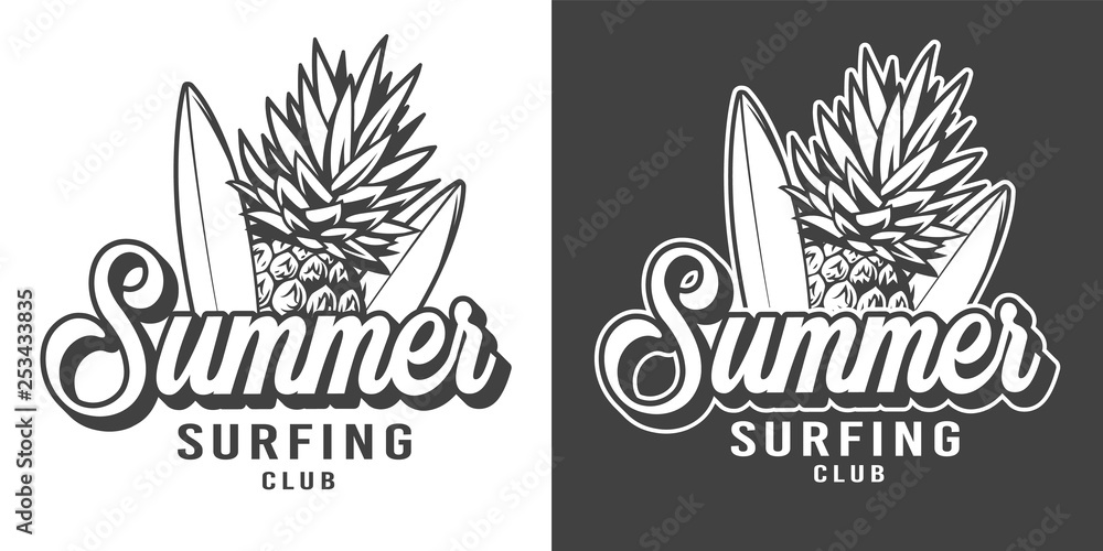 Fototapeta premium Vintage surfing club badge