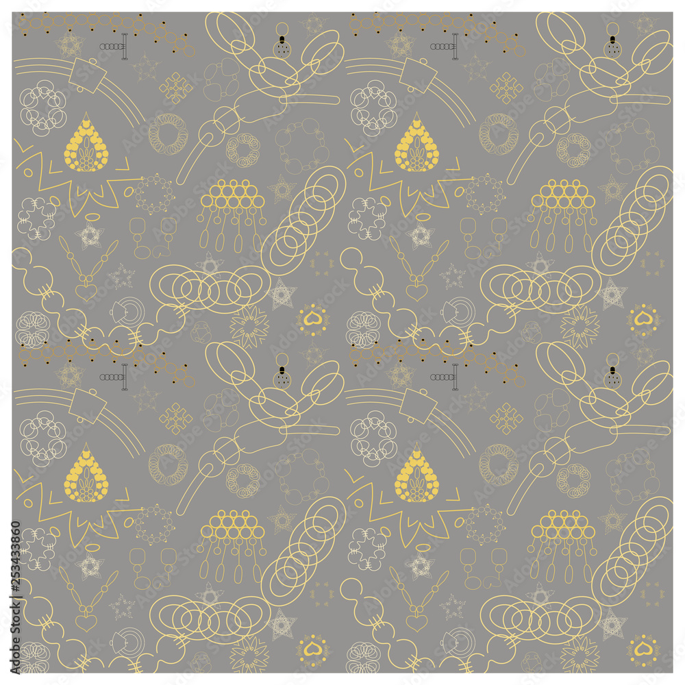 Naklejka premium Endless design Jewel decor texture. 