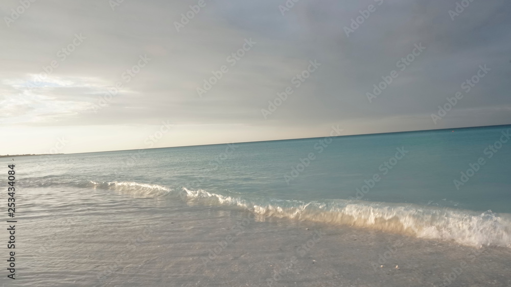 Caribbean sea white sand