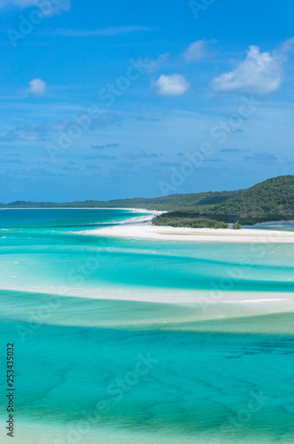 Whitsunday islands landscape. View from above