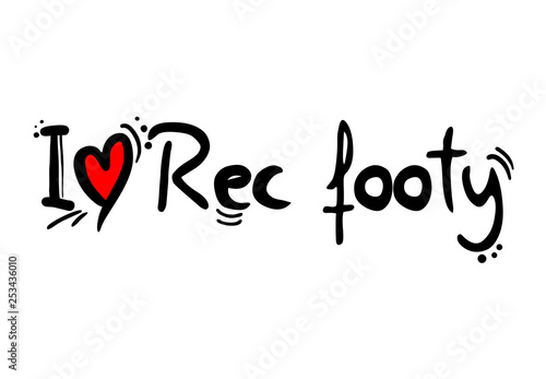 Rec footy sport love message