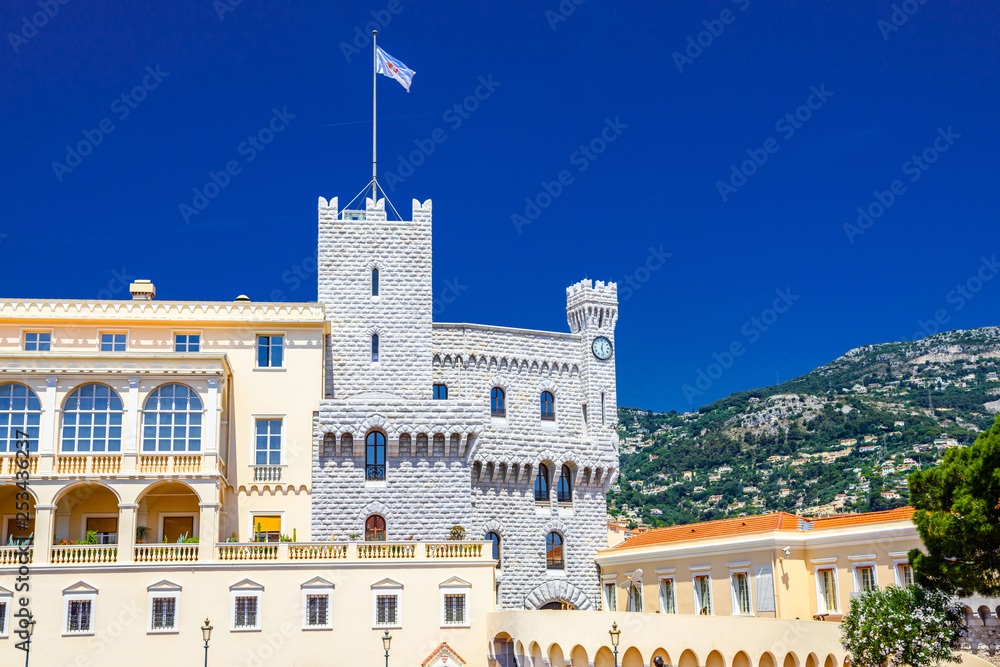Prince's Palace in Fontvielle, Monte-Carlo, Monaco, Cote d'Azur,