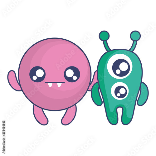 crazy monsters couple comic characters