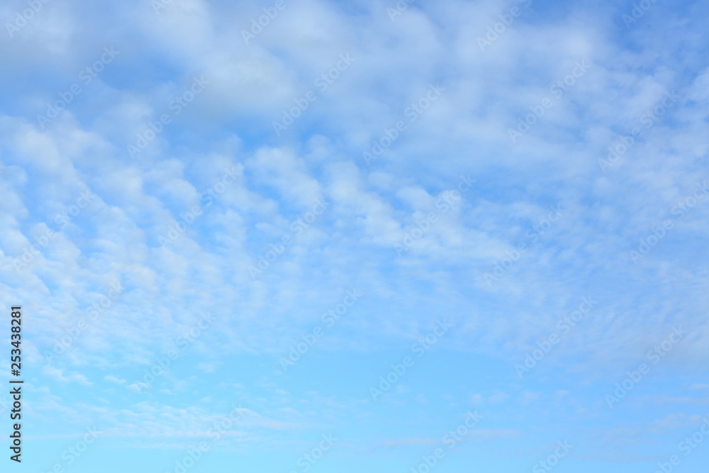 beautiful clear blue sky with fluffy white cloud in the morning day good weather beautiful clear blue sky with fluffy white cloud in the morning day good weather