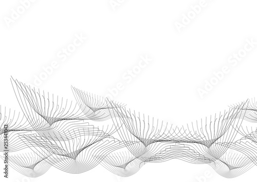 line curve isolated on white