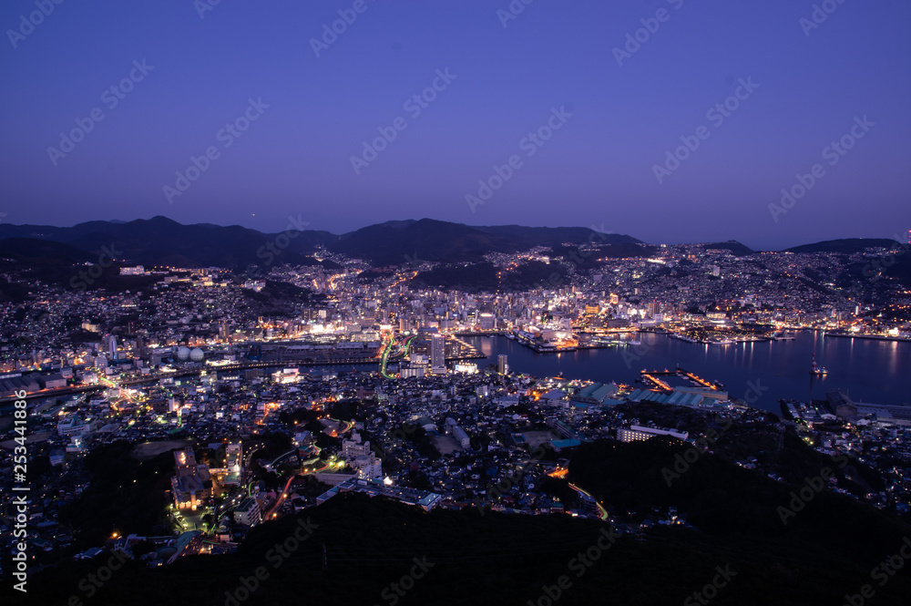 Nagasaki Night View in Japana