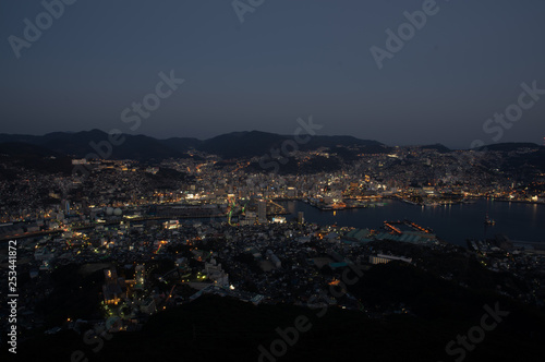 Nagasaki Night View in Japana photo