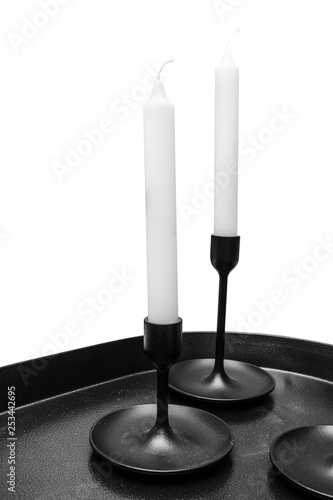 Candle  isolated on white background. © Pataradon