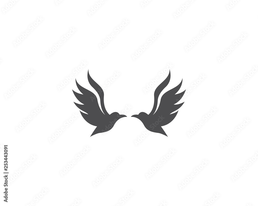 Naklejka premium Bird Logo Template